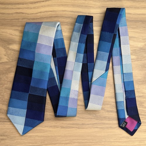 Duchamp london silk tie blue - silk,