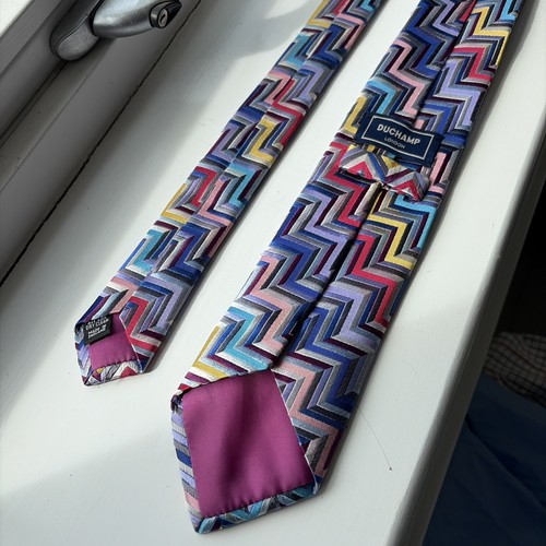 Duchamp 100 silk tie - silk,
