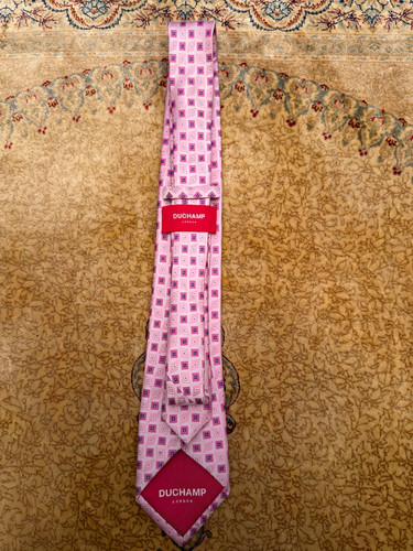 Duchamp london men tie pink - london,