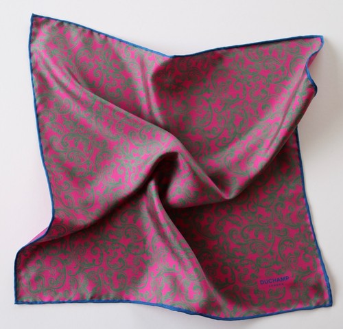 Duchamp silk pocket square - duchamp,