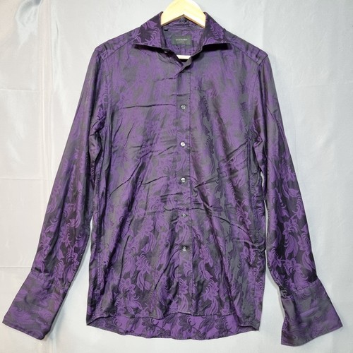 Duchamp men shirt purple - men, 15.5